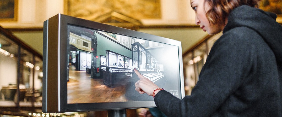 Interaktive Displays Touchscreens Museum